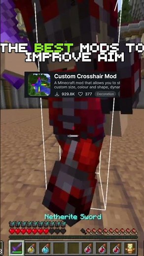 The BEST mods to improve aim 🤯 #minecraft #pvp #marlowww #best
