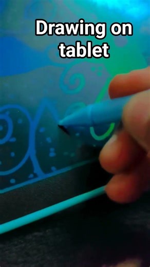 drawing on tablet