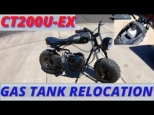 Coleman CT200U-EX gas tank relocation/Kingman, AZ test ride