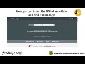 New way to search for articles by their DOI in Redalyc!