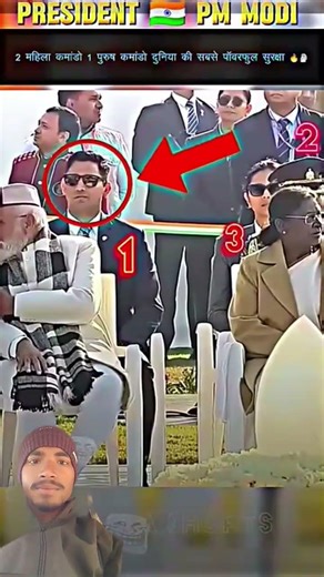 🔥-PM MODI AND PRESIDENT MURMU SECURITY 2 LADY COMANDO AND MALE COMANDO 🗿#trending​ #shorts