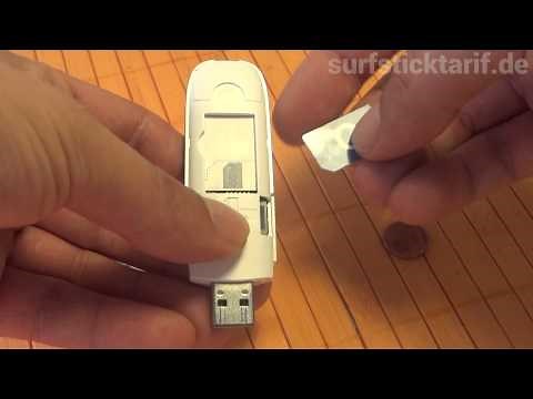 ZTE O2 Surfstick Simkarte wechseln / einlegen