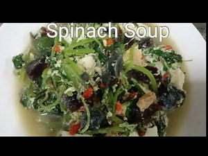 Chinese Spinach Soup with Three Egg