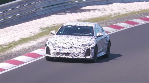2026 Audi RS5 Sedan Sounds Fast, Looks Mean Lapping The Nürburgring