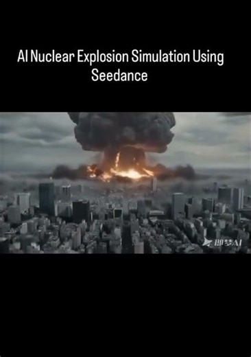 AI Nuclear Explosion Simulation Using Seedance