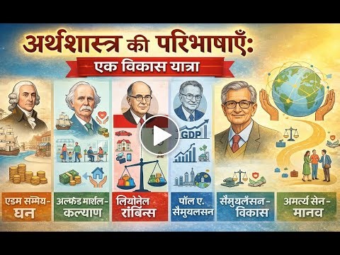 अर्थशास्त्र की परिभाषाएँ | Adam Smith से Amartya Sen तक | Economics in Hindi