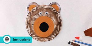 Bear Paper Plate Craft | Animal Crafts