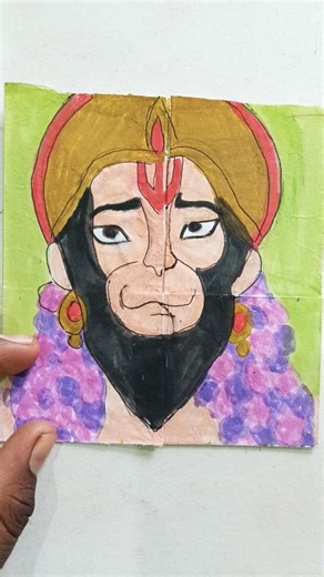 Jay Shri Ram l how l Jay Hanuman l how to in l drawing vi Jai art