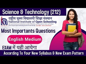Nios Class 10th Science And Technology (212) Most Important Question and Answer || H.K. NIOS #nios