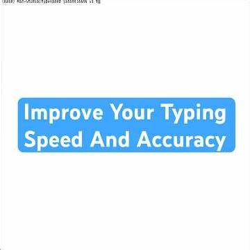 Improve Your Typing Speed and Accuracy - Python Program