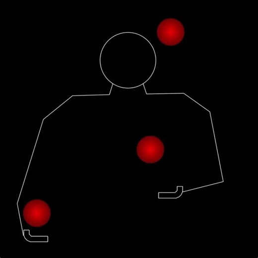 Juggling Animation: How to Juggle - 3 Ball Cascade