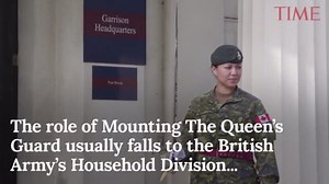 A female soldier led Buckingham Palace’s Changing of the Guard