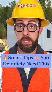 Smart Tips 🧠🔥 #construction #funny #adam #tips #smart #lifehacks #fyp #usa | Fan's Rose 7.1