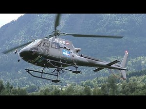Heli Austria Aerospatiale AS 350 B3 landing and takeoff at Airfield Nötsch | OE-XPE