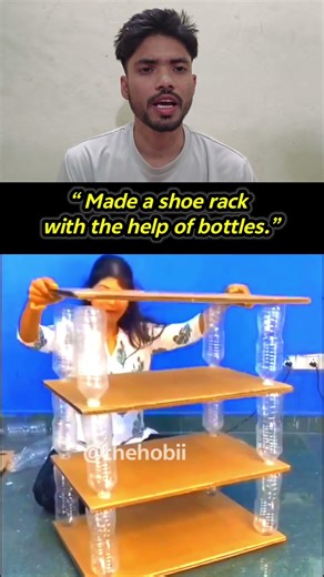 Amazing DIY Shoe Rack Using Plastic Bottles | Smart Jugaad! 🔥