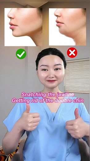 Snatching the jawline! Getting rid of the double chin!#doublechin #snatchedjawline #faceyoga #acupressure #beautyhacks