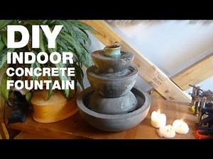 How to build a desktop concrete fountain