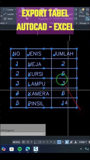 Export Table from AutoCAD to Excel. #autocad #autocadtutorial #autocadtipsandtricks