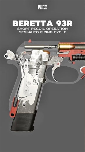 Beretta 93R Raffica | 3D Mechanical Breakdown