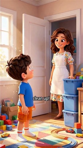 🧸 Clean Up Your Room! 🧹 | Good Habits for Kids#shorts