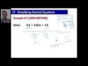 Saxon Math - Algebra 1: 3rd Edition, Lesson 27 - Distributive Property, Decimal Equations
