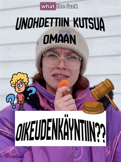 Erikoiset kokemukset oikeudenkäynnistä