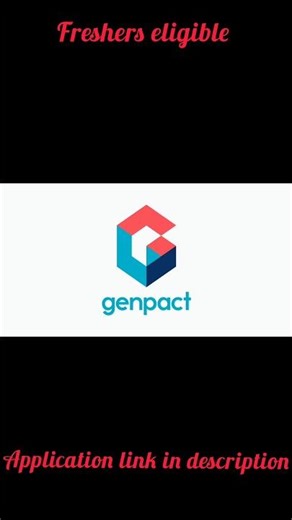 #Genpact freshers openings#jobsearch#nonitjobs #employmentnews #freshers