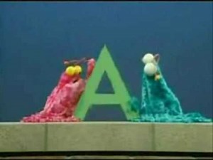 Sesame Street - Yip-Yip Martians discover the Letter A