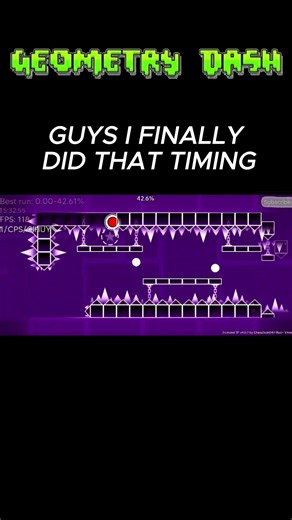 i finally did the easy timing | Geometry Dash