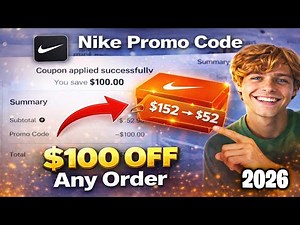 NEW Nike Promo Code 2026 - NEW Working Coupon ($100 OFF Any Order)