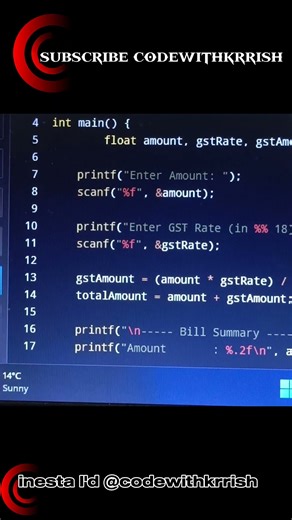 Bill summary #coding #viral #explore #correctcoding#foryou inesta I'd - @codewithkrrish