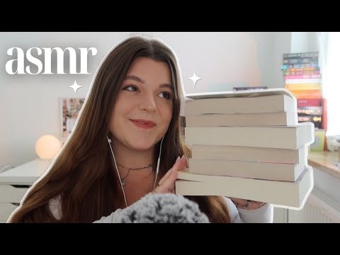 ASMR book haul ☁️✨ *the cutest new books, clicky whispering, book tapping*