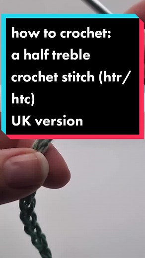 how to crochet: a half treble crochet stitch (htr/htc), the EASY way. Join my free crochet school! UK crochet video. #fyp #foryoupage #halftreblestitch #crochethalftreblestitch #crochetwithjerri #learntocrochet #crochetschool #crochetaddict #crochetforbeginners #crochet #crochetwithme #crochettiktok #beginnerscrochet #easycrochet #happyhooking #tiktok #crochetstitch #learnhowtocrochet