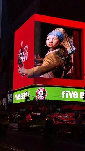 Times Square 3D Billboard Ad Coca Cola | New York