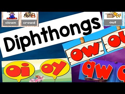 Diphthongs | gliding vowels | How to read oi,oy,ou,ow,au,aw words