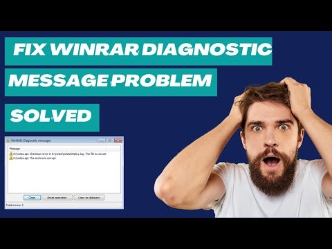 Fix Windows 11/10 WinRAR Diagnostic Message Problem Solved