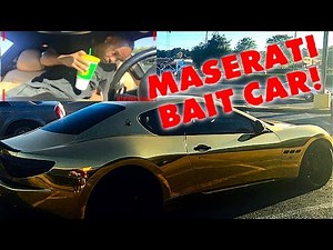 Gold Maserati "BAIT CAR" Hood Edition (Social Experiment)
