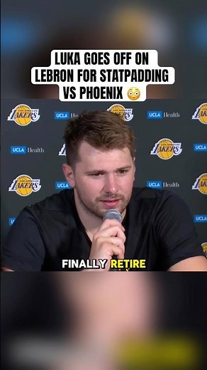 “LeBron needs to RETIRE” - Luka Doncic Postgame Interview - Suns vs Lakers