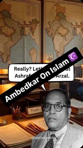Lost India Stories on Instagram: "October 14, 1956. Nagpur. Dr. BR Ambedkar converts to Buddhism. 365,000 Dalits follow him in the largest mass conversion in modern history. He rejected Hinduism. Everyone knows that. But he also rejected Islam. And Christianity. Why? Liberals quote Ambedkar endlessly when attacking Hinduism. They cite his critiques of caste, untouchability, and Brahminism. But they go SILENT when you mention his writings on Islam. Here’s what Ambedkar ACTUALLY wrote about Islam—