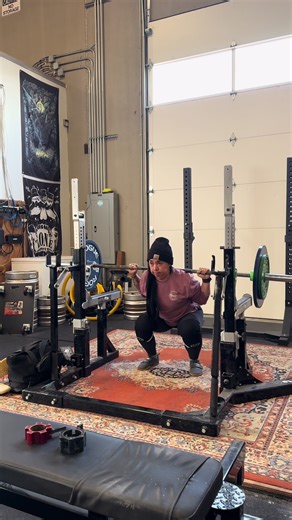 Haven't posted any training in a while. This weeks days are a little off but squats at 80kg/176lb felt pretty good compared to when I originally tried this workout on Wednesday 😅. #squats #powerlifting #gymtok