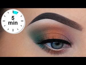 5 MINUTE Easy Tropical Eye Makeup tutorial