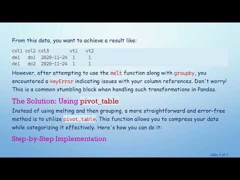 How to Melt Columns with Group By in Python using Pandas