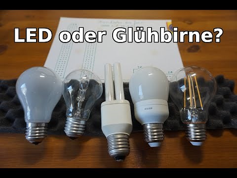 Glühlampe und LED-Fadenlampe im Vergleich - Wie leuchtet die Glühbirne und was kosten sie auf Dauer?