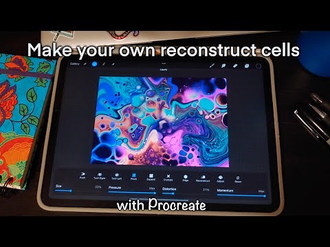 Reconstruct Cells Tutorial, Procreate Digital Pour Art #fluidart #procreate #digitalart #abstract