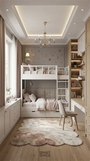 Smart Kids’ Room for Two | Bunk Bed & Space-Saving Design