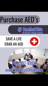 SAVE A LIFE GRAB AN AED!! #cprtraining #cpr #firstaid #firstaidtraining #aed #cprsaveslives #cprcertified #training #bls #savealife #firstaidcourse #defibrillator #safety #emergency #cprinstructor #cardiacarrest #basiclifesupport #ems #paramedic #cprclass #firstaider #safetyfirst #firstresponder #covid #americanheartassociation #beprepared #medical #firstaidkit #reanimation #nurse | HazMatOhio, LLC | Facebook