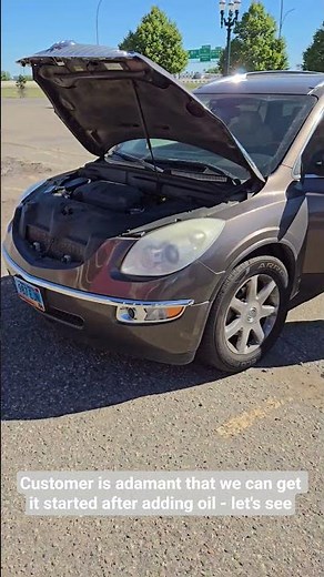2008 Buick Enclave towed in - cranks but won't start after getting fuel! What's wrong with it?