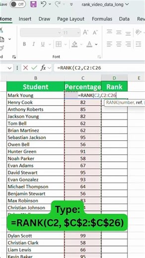 Rank Students in Excel (Fast & Easy)