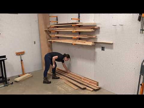 Timelapse: Stacking Wood on the Bora Lumber Storage Rack