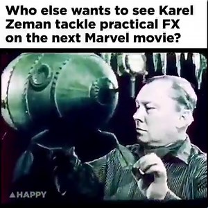 Czech film director Karel Zeman, who was best known for directing fantasy films, shows off his special effects techniques often combining live-action practical effects and animation. | Happy Mag